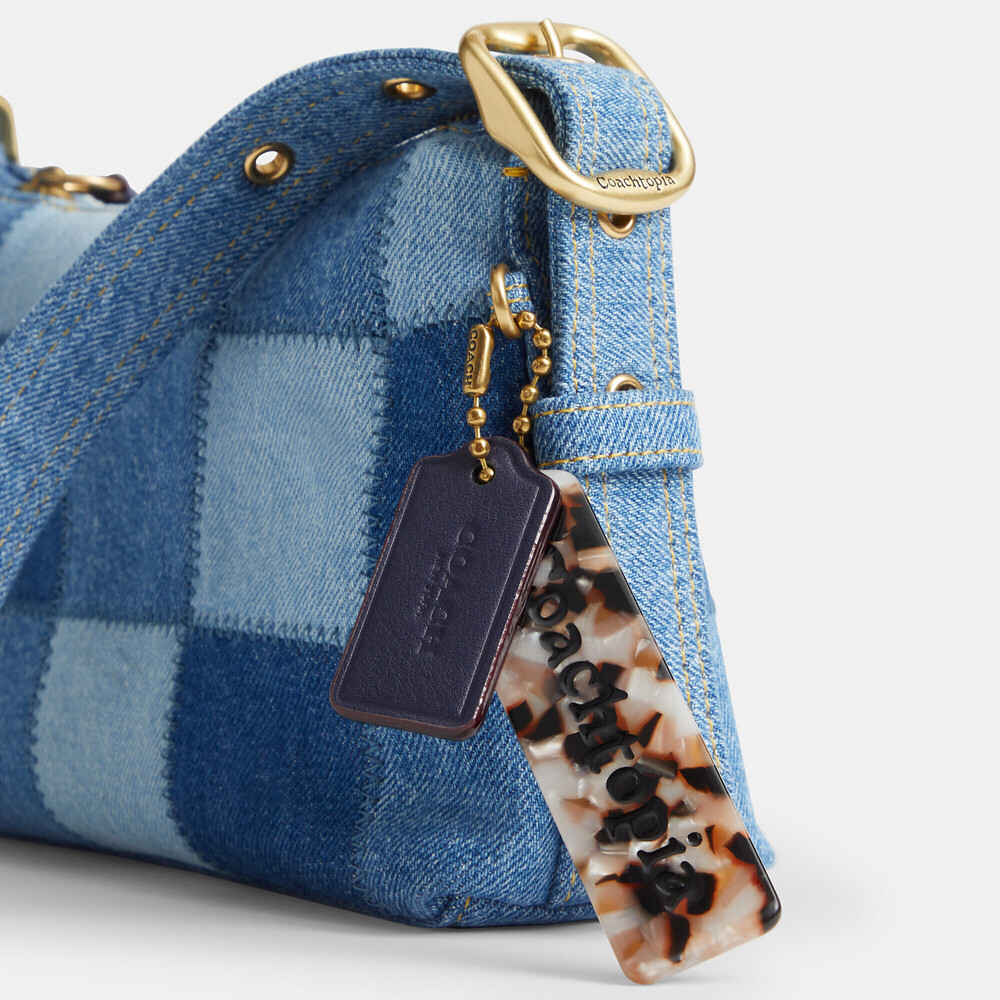 Coachtopia Alter/Ego Small Slouchy Shoulder Bag In Upcrafted Cotton - Picture 6 of 11